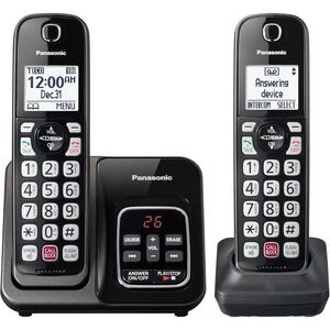 KX-TGD832M Panasonic 2-Handset Cordless Phone with Call Block & Bilingual ID